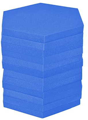 Lot de 12 panneaux acoustiques en mousse haute densité pour studio - Isolation acoustique pour murs et plafonds