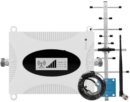 Amplificatore Di Segnale Cellulare 4G B28 700 MHz LTE AGC Ripetitore For Telefono Voce E Dati For Copertura più ampia(3dbi antenna set)