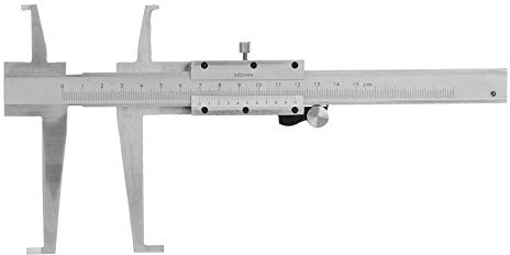 Naroote Pieds à Coulisse Intérieurs, échelle, Micromètre en Acier au Carbone, Règle de Jauge 9-150mm pour une Mesure de Précision