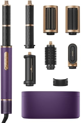 DREAME AirStyle Pro 2026 NEW, 7-in-1-Hairstyler, Schnelltrocknend, 2 Lockenaufsätze, Volumen für das Haar, glättende Bürste, Frizz-Reduzierung, Lederset, Airflow-Styling, Magnetdesign