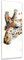 Keilrahmenbild - Aquarell - Giraffe III - Bild auf Leinwand 40 x 120 cm einteilig - Leinwandbilder Bilder als Leinwanddruck Tierbild Malerei - Afrika - Kopf Einer Giraffe