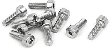 sourcing map Tornillo TORX hembra M3x10mm accionamiento TORX T10 rosca de acero inoxidable 304 10pcs