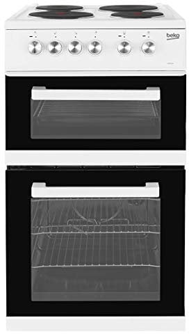Beko KD531AW 500mm Twin Cavity Electric Cooker Sealed Hob White