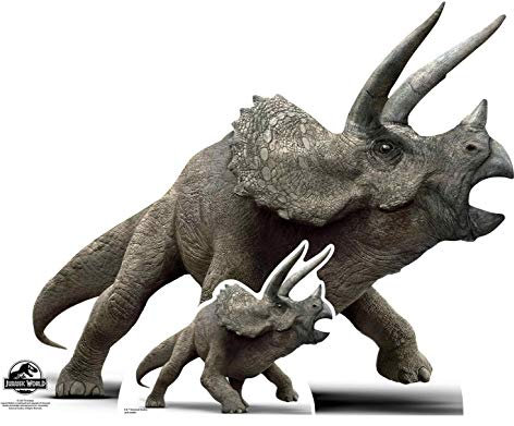 Star Cutouts SC1287 Triceratops Dinosaur Cardboard Cutout - Ideal for Jurassic Park Theme Parties, Birthdays, Fans & Events