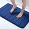Homaxy Memory Foam Badezimmer Badteppich Saugfähige Rutschfester Badvorleger Waschbar Badematte - 41 x 61 cm, Marineblau
