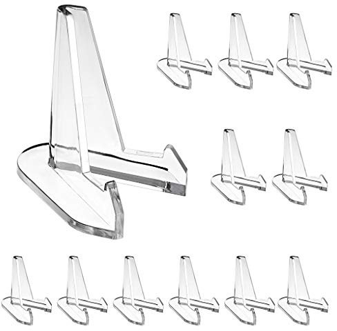 BSTKEY Acrylic Coin Display Holder Easel Holder (Clear, Large)