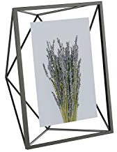 Umbra Prisma Wand- oder Schreibtisch-Fotodisplay für Bilder, Kunst, Illustrationen, Grafiktext und mehr 4 by 6-Inch Zinnfarben