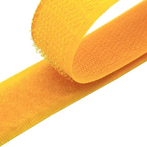4m Klettband zum Nähen 20mm Flausch- & Hakenband 50 Farben Klettverschluss, Größe:20mm, Gurtband:056 orange