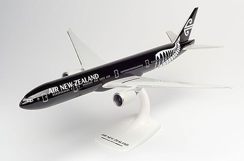 Herpa 612777 Air New Zealand Boeing 777-300ER - ZK-OKQ All Blacks in Miniature for Crafting Collecting and Gift, Multi-Colour