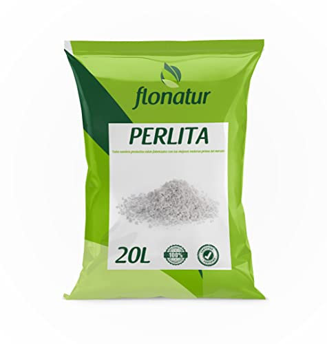 Perlita, Mineral para Mezclar con sustrato, válido para Cualquier Cultivo, Formato en Saco (20L)
