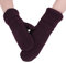ITODA Fäustlinge Winter Handschuhe Wolle Winterhandschuhe Damen Fausthandschuhe Gefüttert Wollhandschuhe Warm Strickhandschuhe Winddicht Handwärmer Unisex Outdoorhandschuhe Freizeit Fahrrad