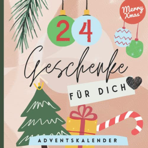 24 Geschenke für dich Adventskalender: Adventskalender zum befüllen, adventskalender paare erwachsene, adventskalender unter 10 euro diy - Adventskalender Buch mit 24 Türchen