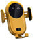 2022 Smart Wireless Auto-sensing Car Phone Stand Holder Charger Fast Charging Fashion, Smart Infrared Sensor Mobile Phone Charging Base, for Car Air Vent (Yellow)