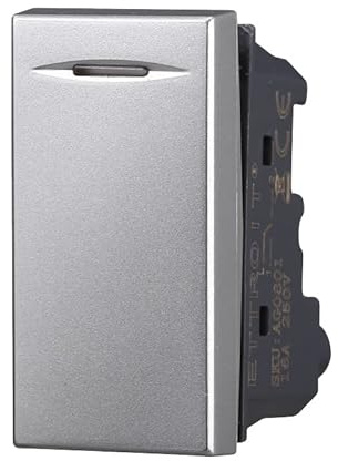 Serie Civile Compatibile Con Bticino Axolute (Deviatore, Grigio)