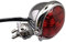 Yecnecty 1PC Vintage Universal Chrom Motorrad Rücklicht LED Lampe Stahl Rote Linse Runde Motorrad Schwanz Bremse Anzeige