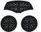 uvcany MINI F55 F56 Car Cup Coaster, 3PCS Universal Non-Slip Cup Holders Embedded in Ornaments Coaster for Mini Cooper Hatchback F55 F56(Union Jack Black)