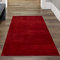 Teppich Wohnzimmer weich und waschbar Badezimmer Flokati in rot, 60x110 cm