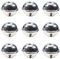 TOAOB 10 Stück Weihnachtsglocken 5 cm Silber Große Glocken Metallglocken für Weihnachtsdekoration Hochzeit Geburtstag Party Dekoration Dekoration Dekoration