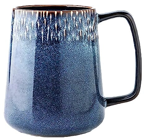 Grande tasse à café, 700 ml, tasse à café en céramique, tasse en grès, tasse à cappuccino, tasse XXL, grands bols à céréales avec poignée, tasse à café en porcelaine TuYines