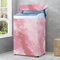 Odot Housse de Protection pour Machine à Laver Chargement par Le Haut Coloré Couvre-Machine Protecteur Anti-Poussière Couverture pour Machine Lave-Linge et Sèche-Linge (L (6.8-8kg),Rose)