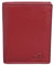 BROWN BEAR Geldbörse Leder Rot | Herren & Damen | RFID-Schutz mit Münzfach | Portemonnaie Echtleder | Geldbeutel Hochformat | BB Design 8002 CRD