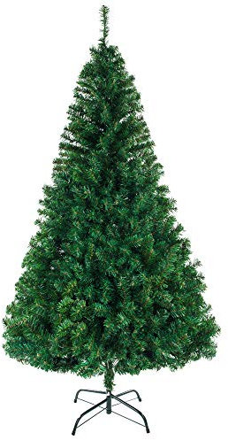 Karlhome 8FT Premium Green Artificial Christmas Tree Decorations for Home, Office, Party Holiday, 1138 PVC Branch Christmas Tree with Metal Hinges & Foldable Metal Base