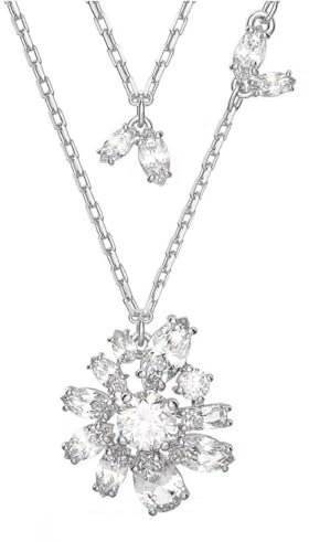Swarovski Damen Kette Halskette Edelstahl Gema Flower 5648977