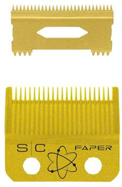 Stylecraft Faper Gold Klinge + Slim Deep Gold Klinge für Haarschneider, Ersatzklinge für Clipper, Originalzubehör, Kompatibel mit Gamma+ und Stylecraft