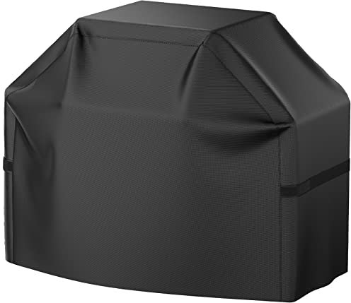 Grillabdeckung, 111 cm Heavy Duty BBQ Gasgrill Abdeckung für Outdoor Grill, Wasserdicht, Wetterbeständig, Anti-UV, reißfest, lichtbeständig, Grillabdeckung mit Klettverschluss für die meisten Grills
