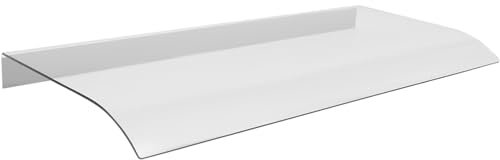 CANEEN Markisenüberdachung, Regen- und Schneeschutz for Haustür/Veranda-Terrassendach, Regenschutz, verdickte, durchsichtige Abdeckung, Markise aus Polycarbonat, ohne Halterungen (Size : 120 * 40cm)