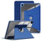 TOPCASE Funda TPU Clara Giratorio 360º para Samsung Galaxy Tab A9 Plus 11 Pulgadas 2023 SM-X210/X216/X218 Transparente PC Respaldo Estuche con Función Soporte Auto-Sueño/Estela,Azul