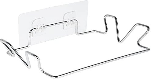 Generic Bin Bag Holder, Stainless Steel Hanging Trash Bag Holder Garbage Bag Hanging Rack Wall Mounted Adhesive Garbage Bag Hanging Rack Door Back Garbage Bag Rubbish Bag Hanger