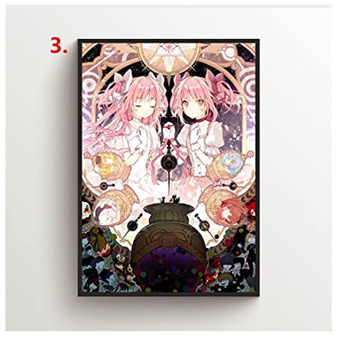 IGHSNZUH Puzzles Für Erwachsene 1000 Teile Puzzle Anime Poster Puella Magi Madoka Magica Retro1000 Teile Puzzlespiel