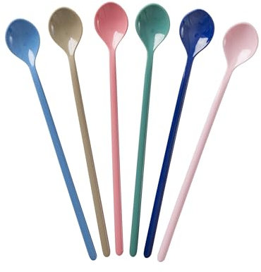 Rice Latte Löffel Spoon aus Melamin -A New York Minute Farben - 6 Stück
