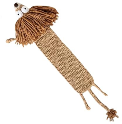 Meiliyizu Häkeltier-Lesezeichen – Handgefertigte gestrickte Lesezeichen für Weihnachtsstrumpffüller, Lesegeschenk für Kinder und Buchliebhaber