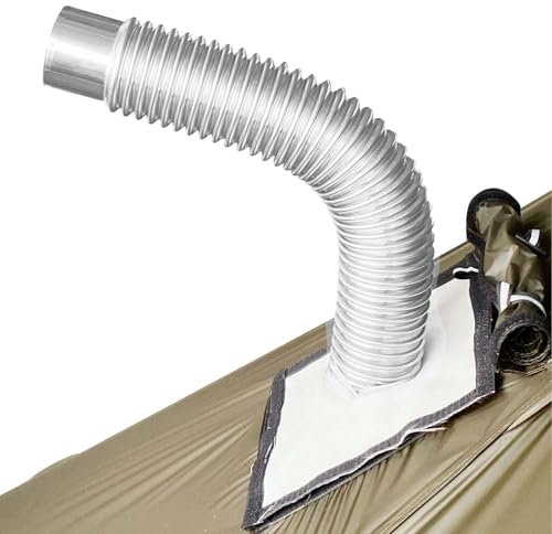 Tubo per stufa a pellet - Gomito per canna fumaria in acciaio inossidabile, tubo di scarico per stufa a | Gomito flessibile per tubi di scarico per stufe a legna, tubo di sfiato regolabile per