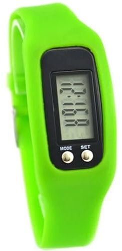 VALINK Schrittzähler-Uhr, LCD-Display, Schrittzähler, Smart-Armbanduhr, digitaler Schrittzähler, Grün