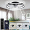 Daromigo Deckenventilator mit Beleuchtung, 64W Dimmbare Deckenleuchte mit Fernbedienung und APP, 3 Farbtemperatur 6 Geschwindigkeiten Ventilator licht, Timer Ventilatorlicht 50CM