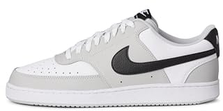 Nike Herren Court Vision Low Herrenschuh, Grey Fog/Black-White, 47.5 EU