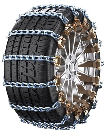 NXJLQJRD 2Stück Auto Schneeketten Metall für BMW 5 Series G30+G31 2017-2023,Langlebig Einstellbare Schneeketten Auto Anfahrhilfe Schnee Schneekette Anfahrhilfe
