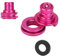 WADEO Quick-Adapter für CO2 Wasser-Sprudler Duo, Art,Terra, Gaia und Crystal 3.0 | 425 g | 60 Liter Alu-Zylinder, geeignet für Sodaflasche Trapezgewinde TR21-4 (Pink)