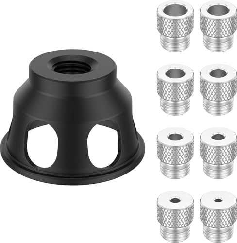 Vertical Drill Guide Doweling Jig Kit, Self Centering Dowel Jig Handheld Drill Guide with 3-10mm Drill Sleeves for Straight Holes Wood Panel Hole Puncher Locator Woodworking Joints Tool
