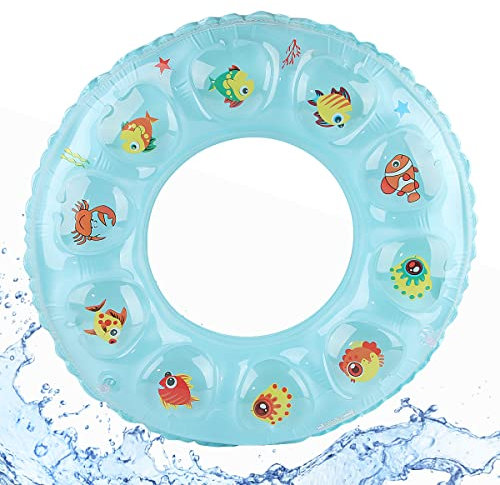 Schwimmreif Darryy Kinder Schwimmreifen, Schwimmring Kinder, Sommer, Poolparty, Schwimmreifen, Schwimmtier Kinder, Aufblasbares schwimmtier (Blau, 70)