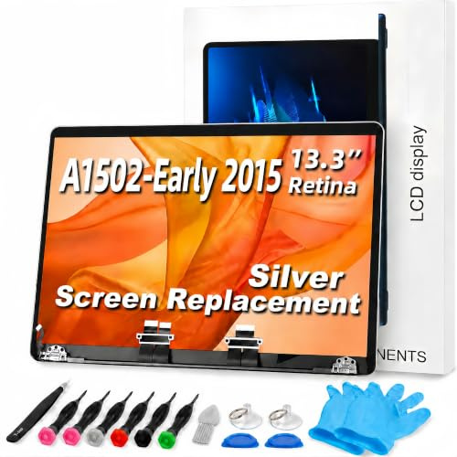 TRGSLKSS A1502 - Pantalla LCD de repuesto a1502 para MacBook Pro de 13 pulgadas 2013/14/15 años 2560 x 1600 LCD de repuesto para EMC 2835 plateado