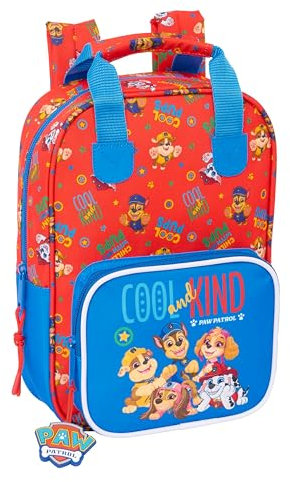 PAW PATROL COOL - Mochila Infantil, con Asas, Adaptable a Carro, Ideal para Niños de Diferentes Edades, Cómoda y Versátil, Calidad y Resistencia, 20x8x28 cm