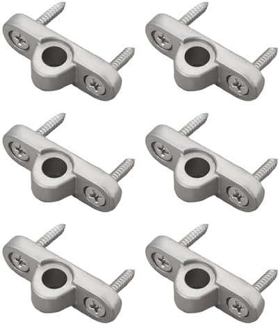 YNPQTDS 6 Piezas 4.4x1.5x1.5cm Ojales para Toldos Caravanas Pasador De Ojales De Toldo Pin De Agujeros De Pared De Toldo 8mm Metal Ojal para Toldo Soportes De Barra De Techo para
