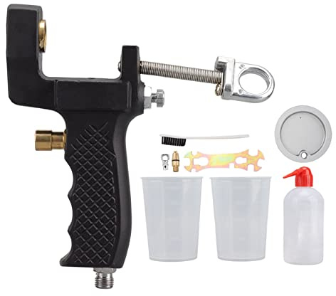 Gel Coat Spray Gun,Adjustable Alloy Steel Air Nozzle Grade Cup Gun Sprays Gelcoat or Resin resin fiberglass Laminating Roller project kit with FN5 5/32in Nozzle Large Capacity Cups