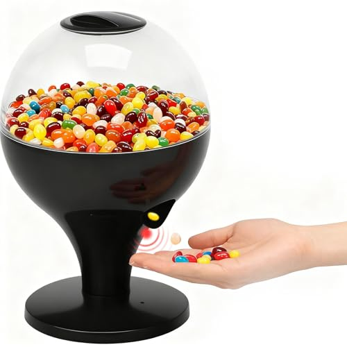 Automatic Candy Dispenser Machine, Motion Activated Novelty Sweet Jar, Mini Touch Activated Candy Dispenser 4 Modes, 1000ML Desktop Auto Candy Dispensers for Party Home Bar Gifts for Girls Boys