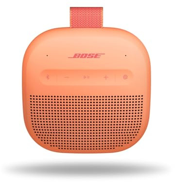 Bose SoundLink Micro Portable Bluetooth Speaker (2nd Gen), Wireless Outdoor Speaker, Up to 12 hours Battery Life, Waterproof and Dustproof, Sunset Peach - Limited Edition