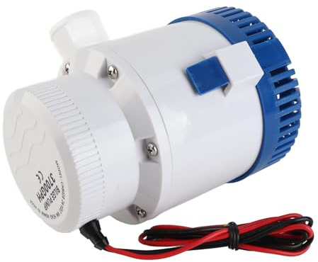 ZASCHMOY Pompa di Sentina da 3700 GPH - Pompa di Sentina Elettrica per Impianti Idraulici Marini con Prevenzione del Surriscaldamento, Bassa rumorosità e Prestazioni Efficienti per Barche e - (24V)